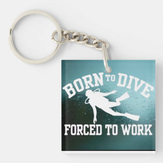 Born to Dive Keychain