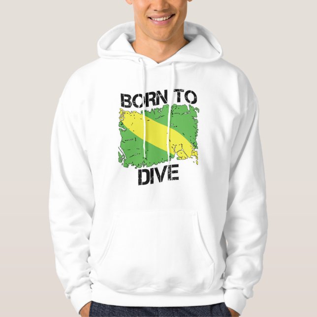 Born to Dive Nitrox Flag Sweatshirt (Front)