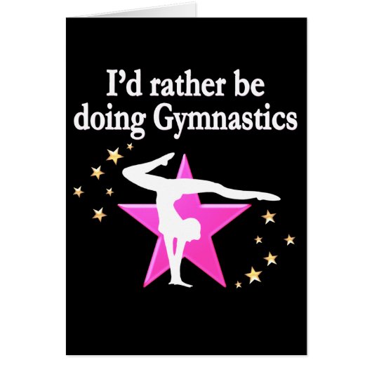 BORN TO DO GYMNASTICS CARDS (Front)