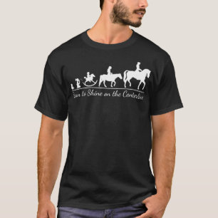 Born to Dressage Equestrian Horse Riders White T-Shirt
