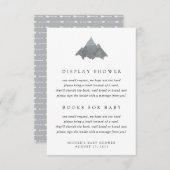 Born to Explore Baby Shower Insert Card (Front/Back)