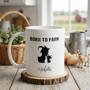 Born To Farm Country Life Rural Roots Design Coffee Mug