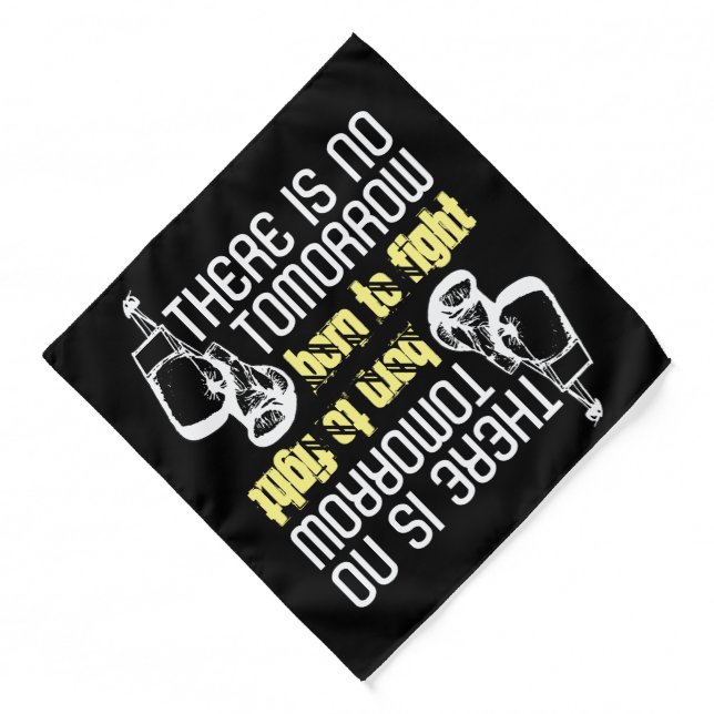 Born To Fight, Boxing Gloves Bandana (Front)