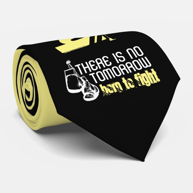 Born To Fight, Boxing Gloves Neck Tie (Rolled)