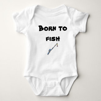 Born to fish! baby bodysuit