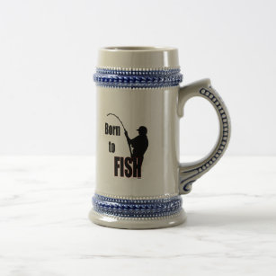 Funny Fishing Quotes Beer Glasses, Mugs & Steins