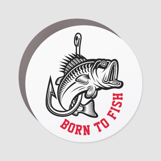 Born To Fish Car Magnet (Front)