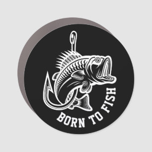 Born To Fish Car Magnet