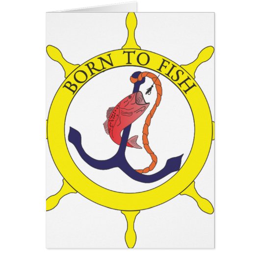 Born to fish cards (Front)