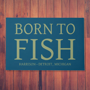 Born To Fish  Doormat