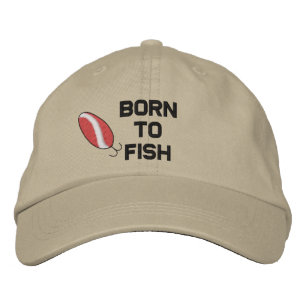 Born To Fish Embroidered Hat