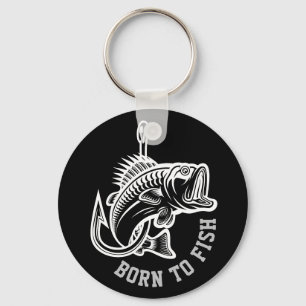 Born To Fish Keychain