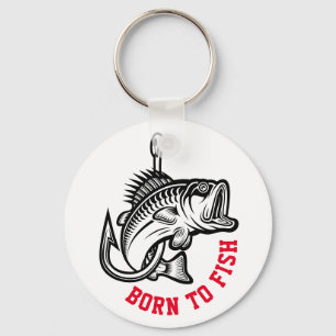 Born To Fish Keychain