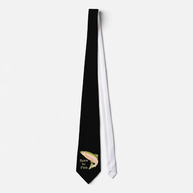 Born to Fish Neck Tie (Front)