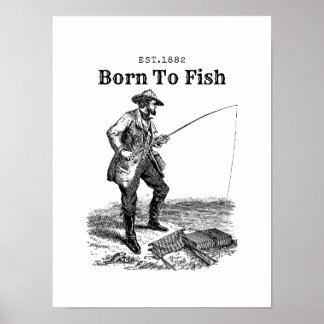Born To Fish Poster