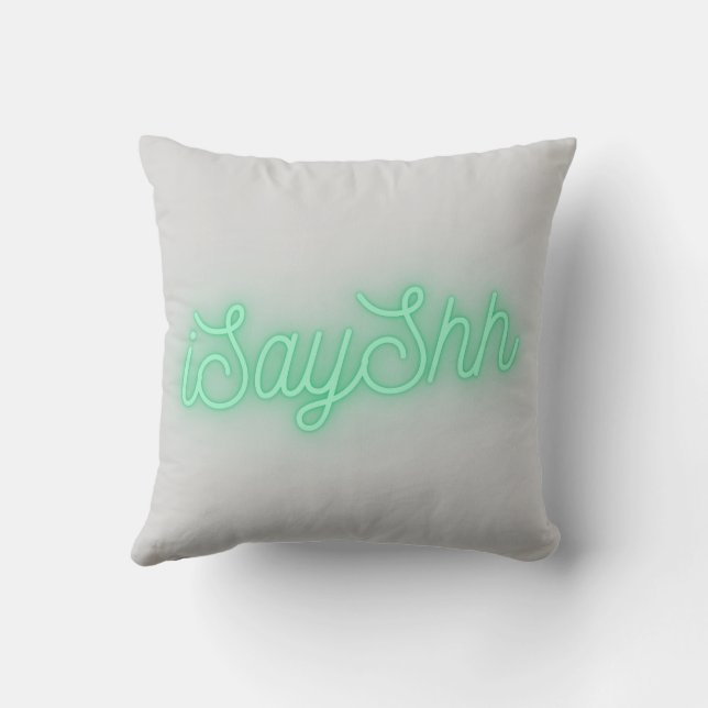 born to fishing throw pillow (Back)