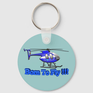 Born To Fly !!! Helicopter Keychain