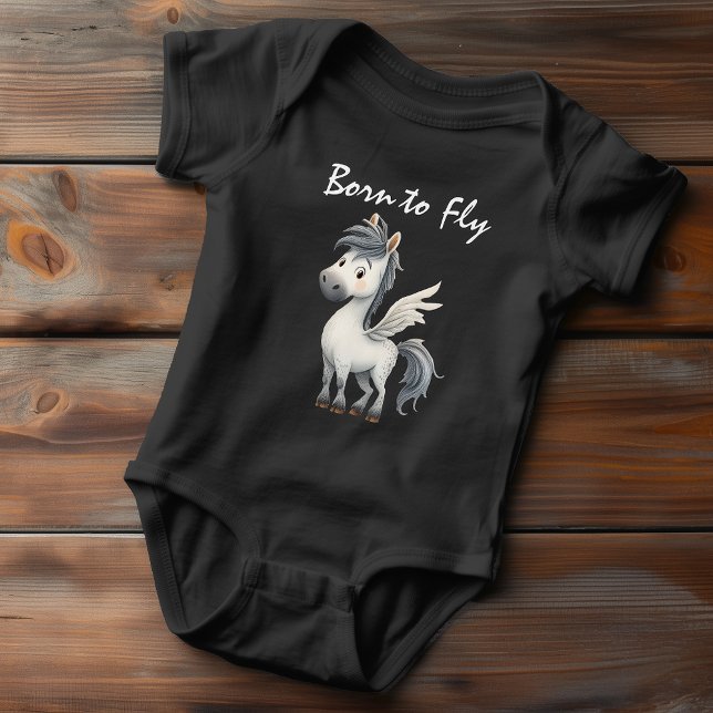Born to Fly Pegasus Baby Bodysuit (Creator Uploaded)