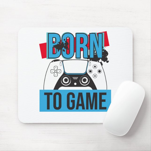 BORN TO GAME WITH MY CONSOLE MOUSE PAD (With Mouse)