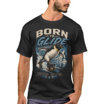 Born to Glide – Retro Roller Skating Penguin Vinta