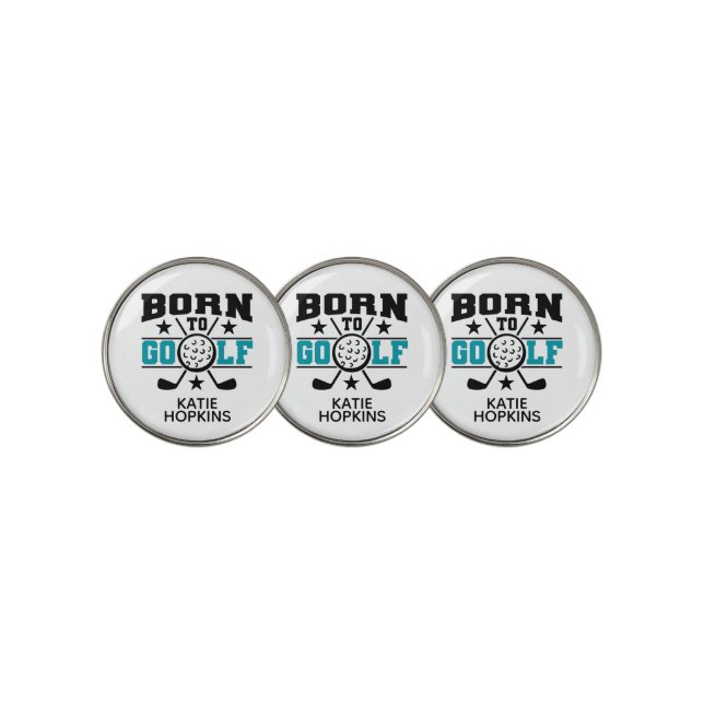 Born To Golf Golf Ball Marker (3 Up)