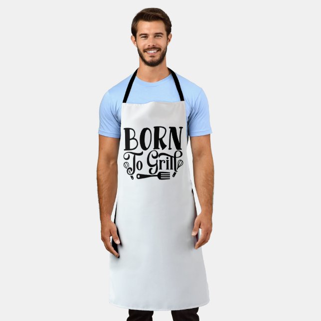 Born to Grill Apron (Worn)