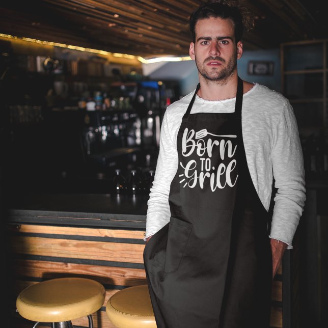 Born To Grill BBQ Apron (Creator Uploaded)