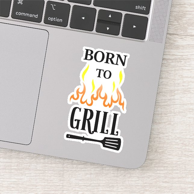 Born to Grill BBQ Sticker (Detail)