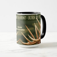 Born to Hunt 16 oz. Camouflage Hunter Ceramic Coffee Mug