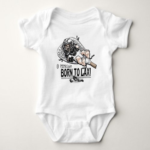 Born to LaX Lacrosse Gear Baby Bodysuit