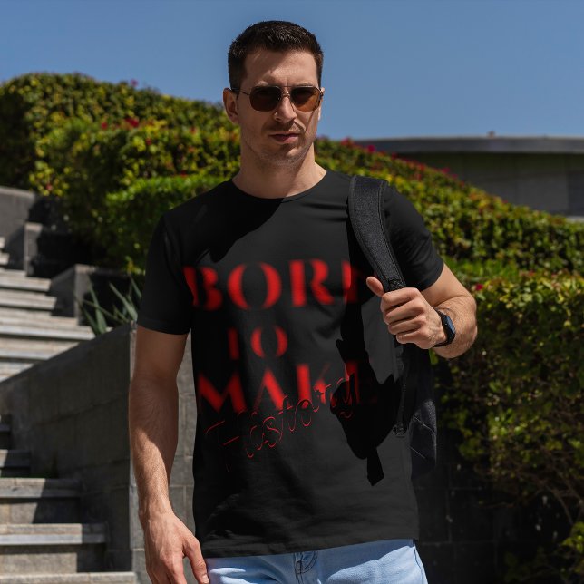 BORN TO MAKE HISTORY Tri-Blend SHIRT (Creator Uploaded)