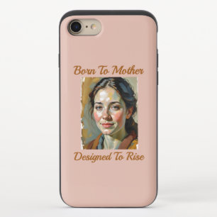 Born to Mother Quote iPhone Case