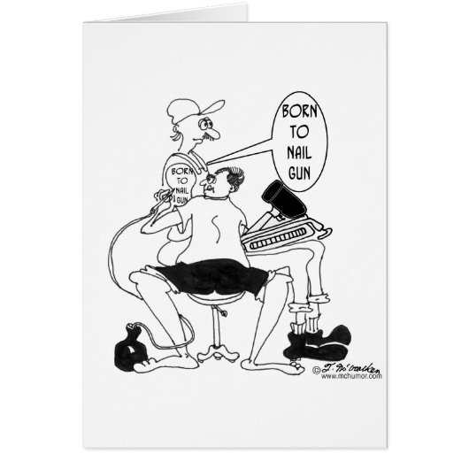 Born to Nail Gun Cards (Front)