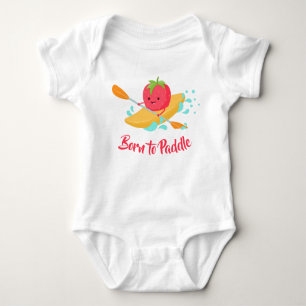 Born To Paddle Kayak Baby Bodysuit