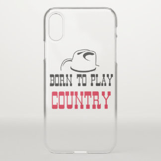Born to play country iPhone x case