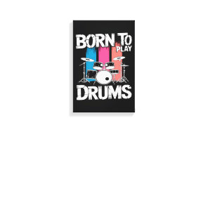 Born To Play Drums Canvas Print