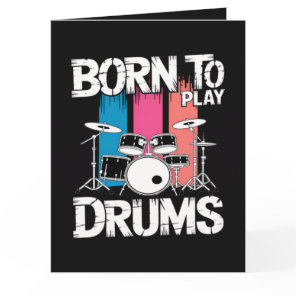Born To Play Drums Card