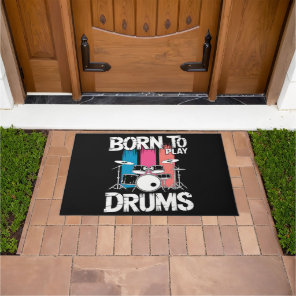 Born To Play Drums Doormat