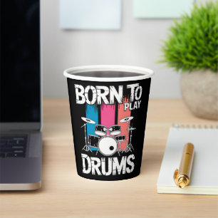 Born To Play Drums Paper Cups