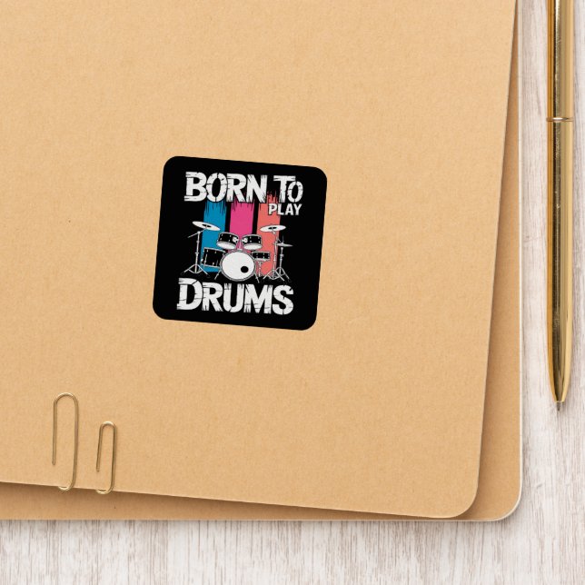 Born To Play Drums Patch (On Folder)