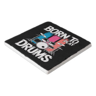 Born To Play Drums Trivet