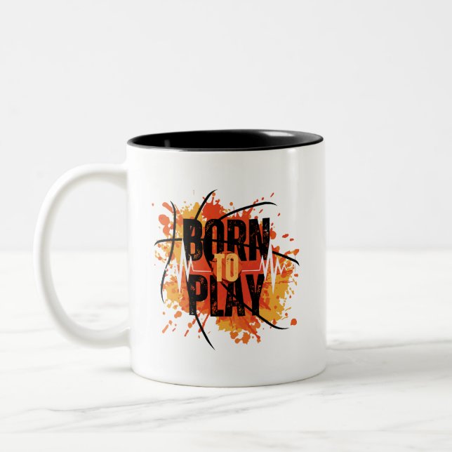 Born To Play – Gamer & Athlete Mug for Passion-Dri (Left)
