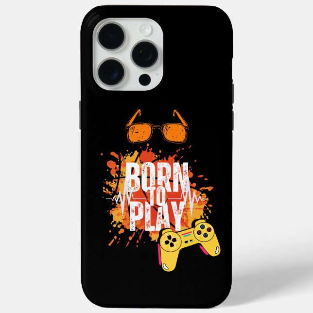 born to play games Case-Mate iPhone case (Back)