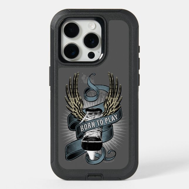 Born To Play Hockey II iPhone 15 Pro Case (Back)