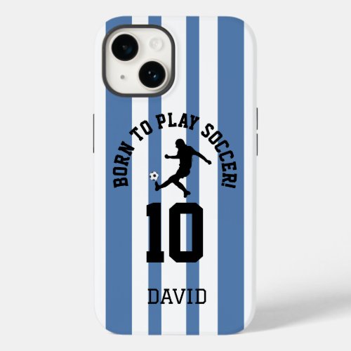 Born To Play Soccer  Sports Team Jersey_Inspired  Case_Mate iPhone 14 Case