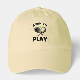 Born to play, Tennis Ball and Racquet Hat