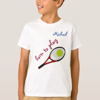 Born to play, Tennis Ball and Racquet, Personalize