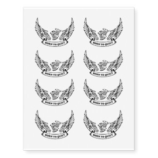 Born To Quilt Biker Tattoo