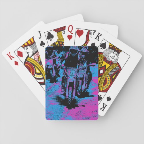 Born to Race Motocross Dirt_Bike Champion Racer Playing Cards