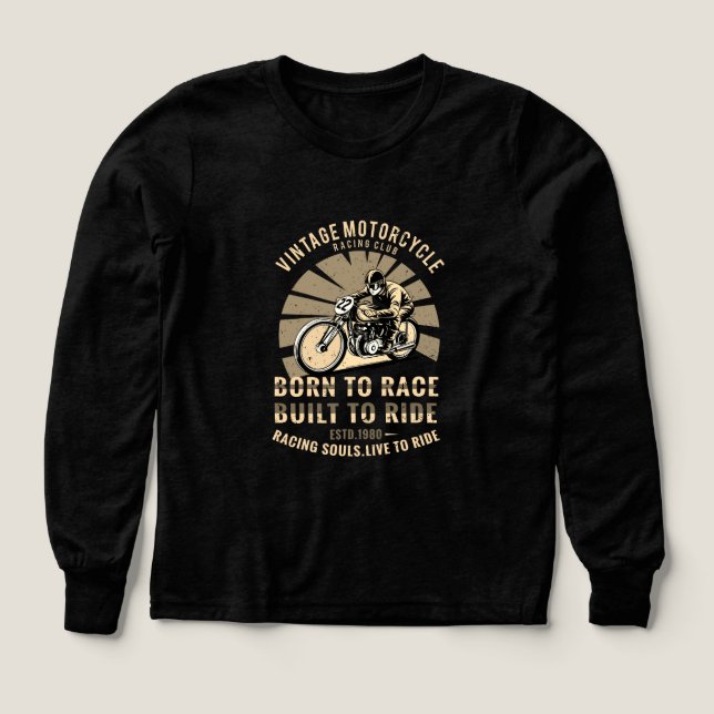 Born to Race – Ride with Desire T-Shirt Tri-Blend Shirts (Design Front)